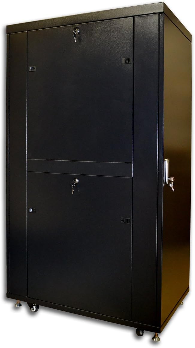 42U Server Rack Cabinet Enclosure with Wheels H39288