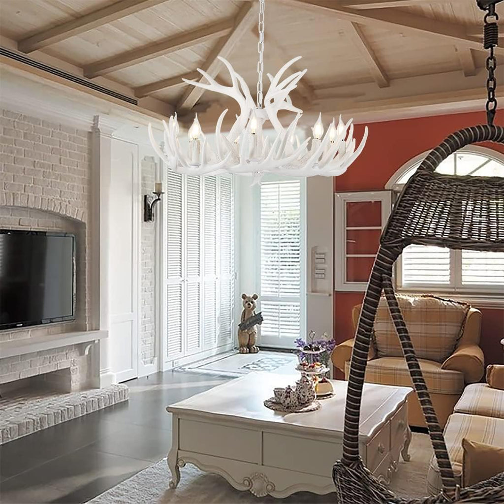White Antler Chandelier Q395717