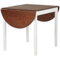 Brown Drop Leaf Solid Wood Dining Table M6882