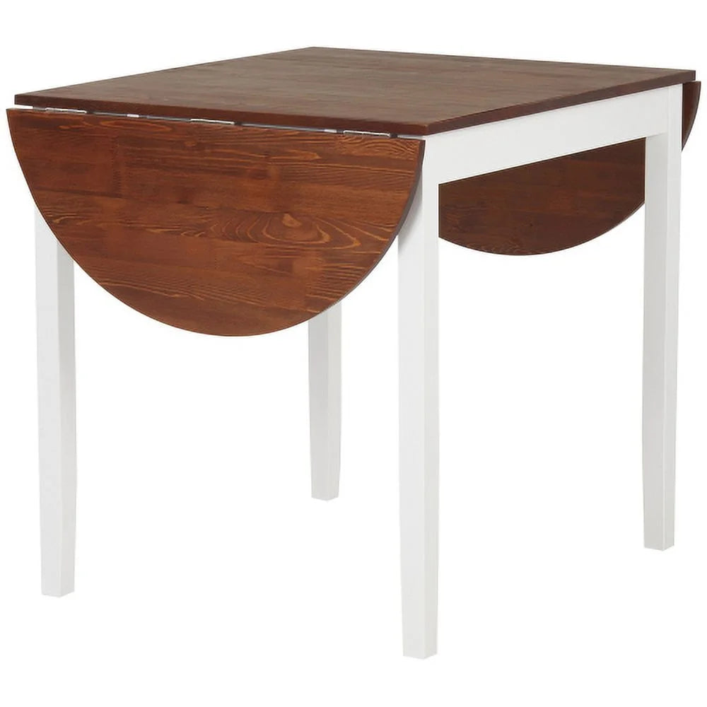Brown Drop Leaf Solid Wood Dining Table M6882