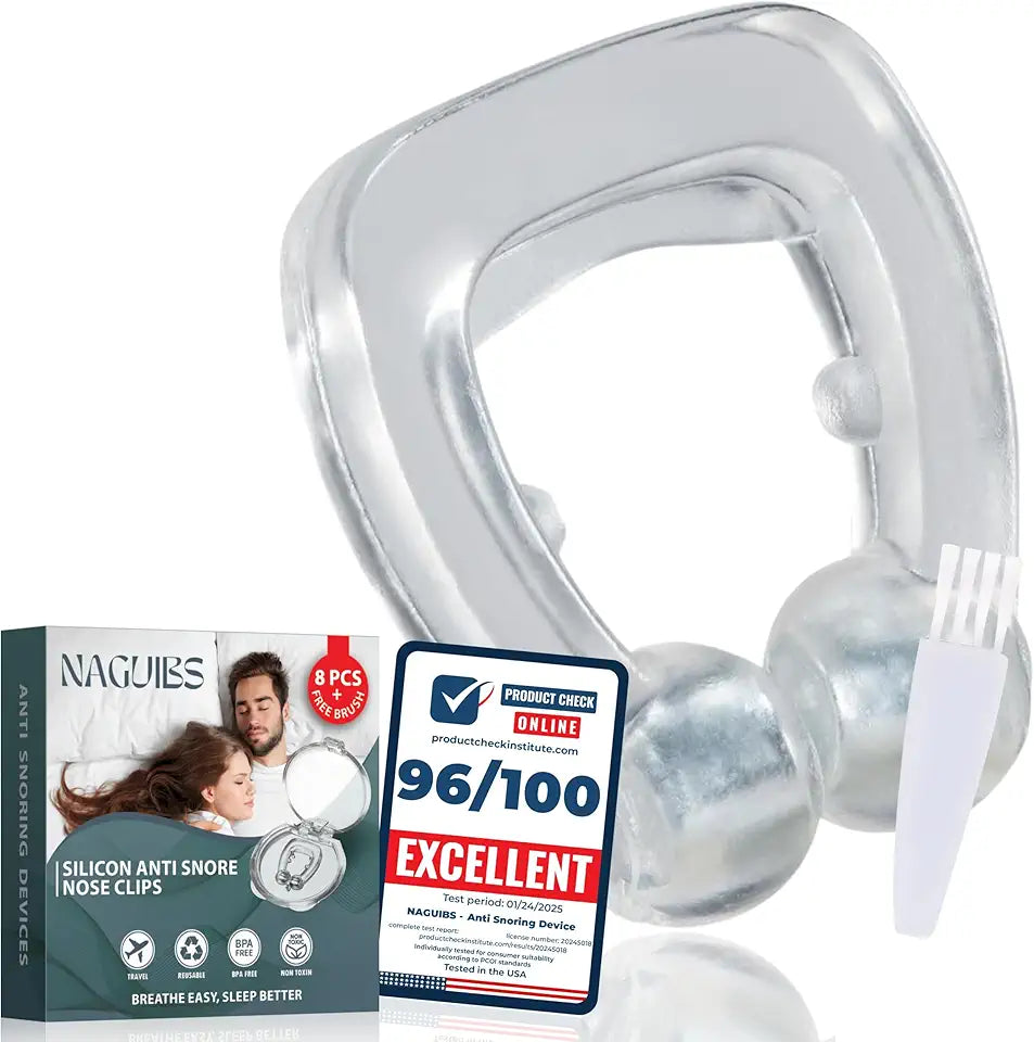 Anti Snoring Silicone Nose Clip 8PCS B5675