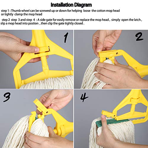 Heavy Duty Commercial Industrial String Mop with Extra Mop Head R6167