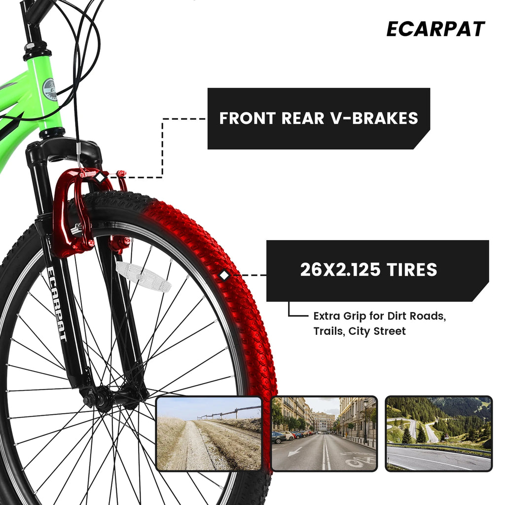 26 Mountain Bike 21 Speeds with Mechanical Disc Brakes M708527