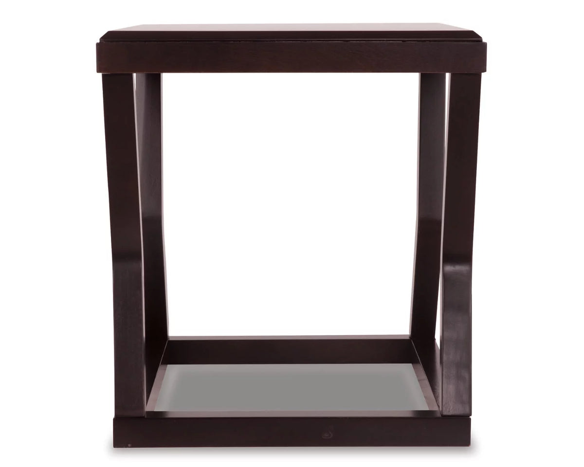 Contemporary Espresso End Table J35665