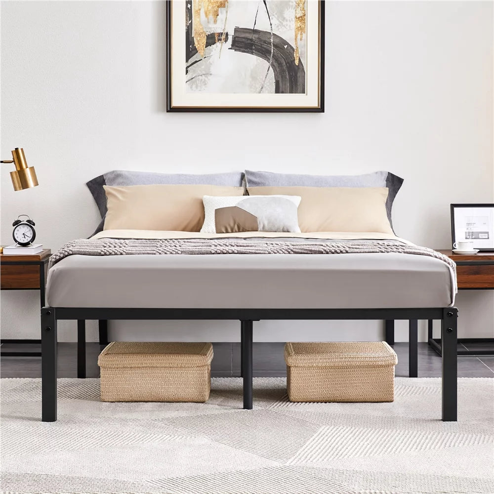 Twin Size Black Metal Platform Bed Frame L37740