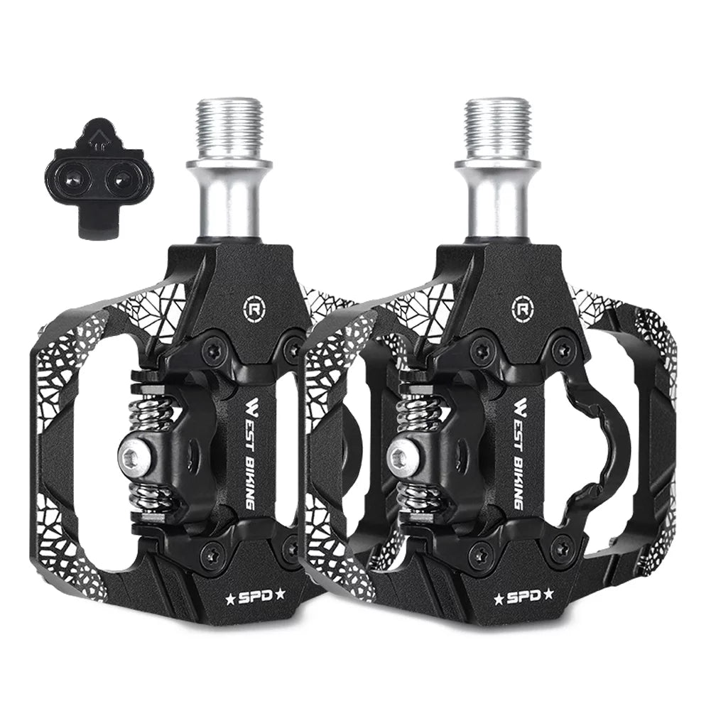 MTB Bike Pedals Dual Platform SPD Clipless Pedals Q88711