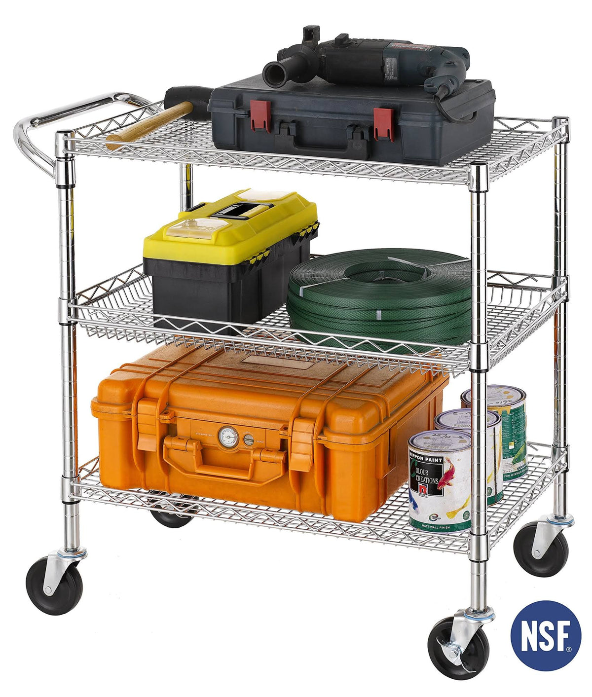 3 Tier Heavy Duty Utility Cart with Wheels Z147991