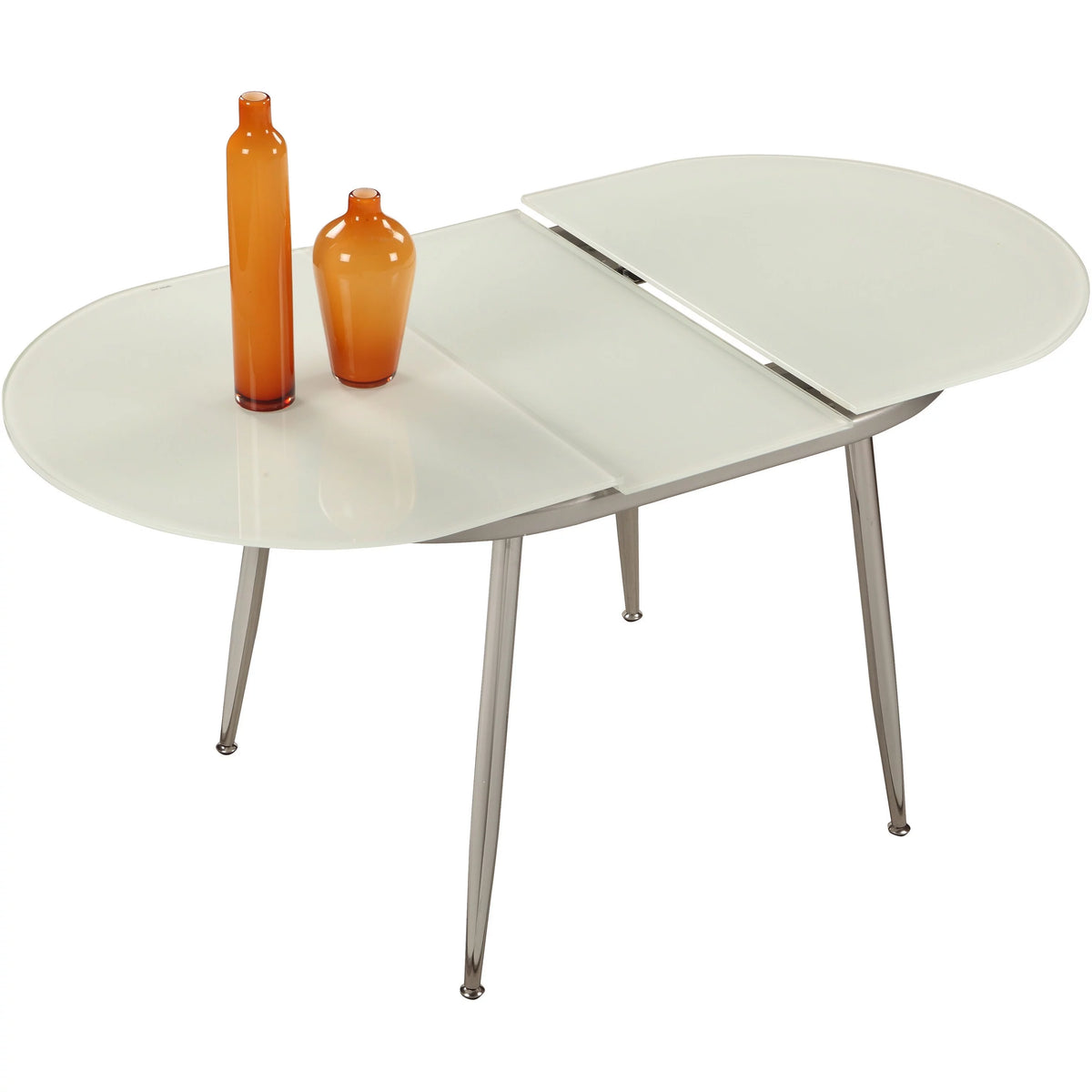 Chrome Self-storing Extension Dining Table M741