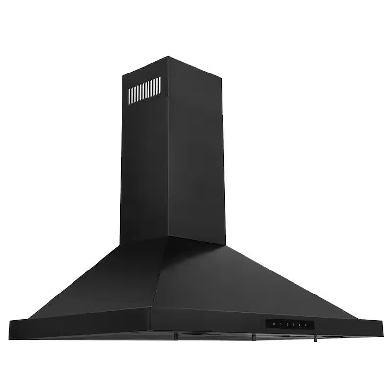 Black Stainless Steel 30 in. 400 CFM Convertible Wall Mount Range Hood D280