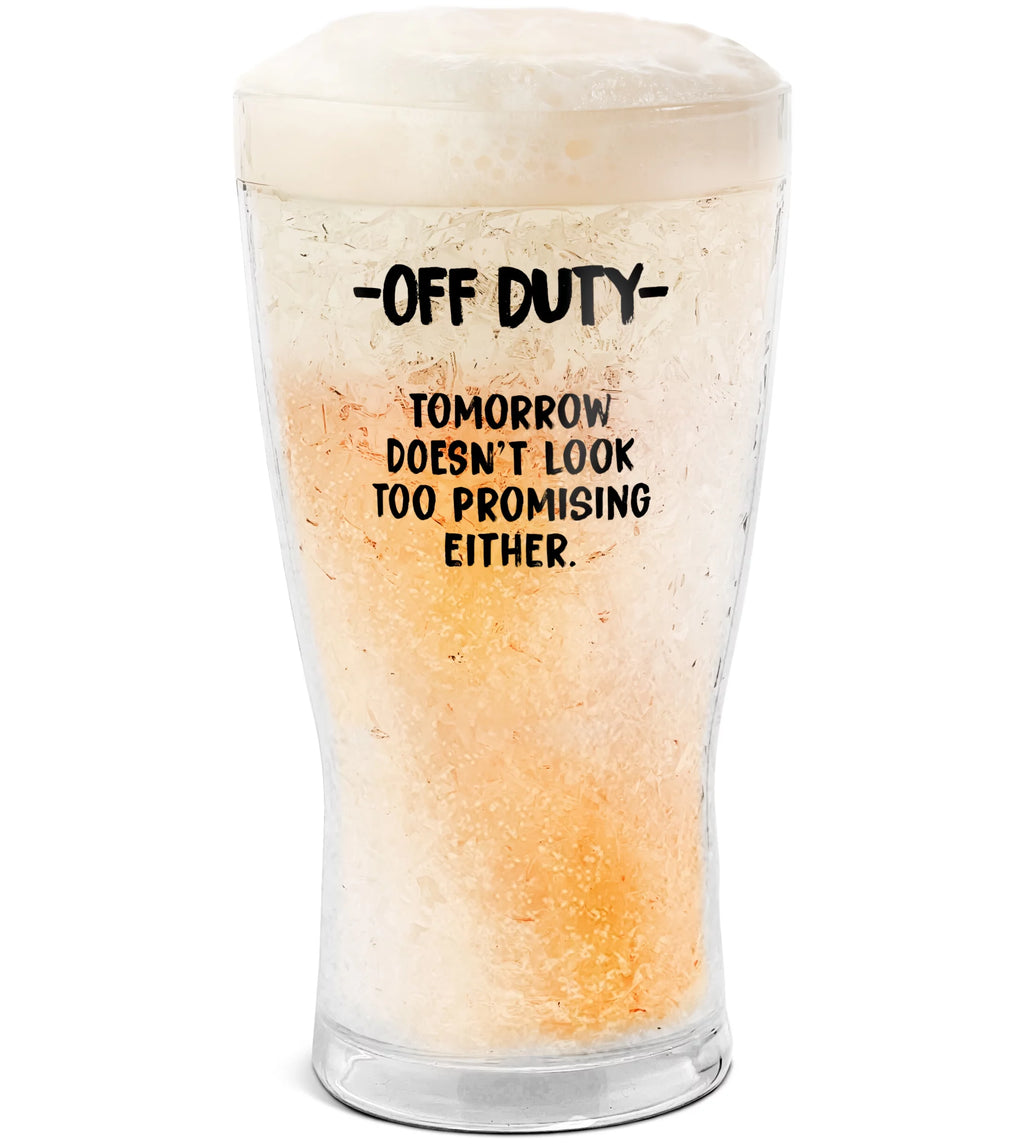 Double Walled Insulated 14oz Frozen Pint Drinking Glass O7972