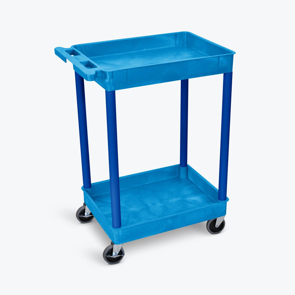 Blue Four Shelves Tub Shelf Cart O7101