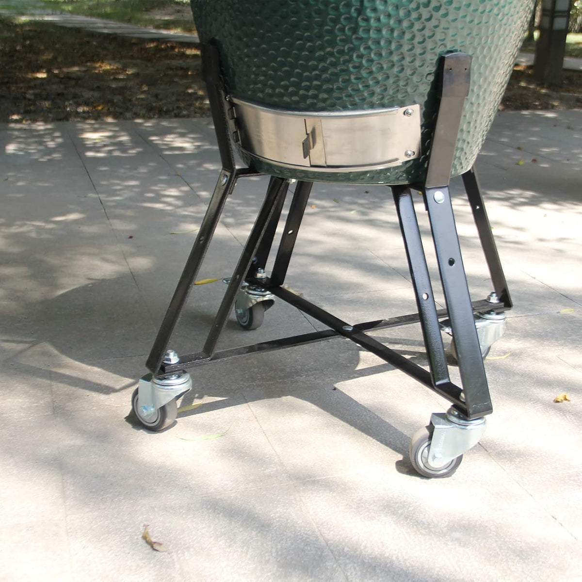 Rolling Cart for Big Green Egg with Locking Caster Wheels E86240