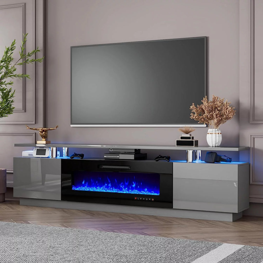 80" Fireplace TV Stand with 40" Electric Fireplace E22207