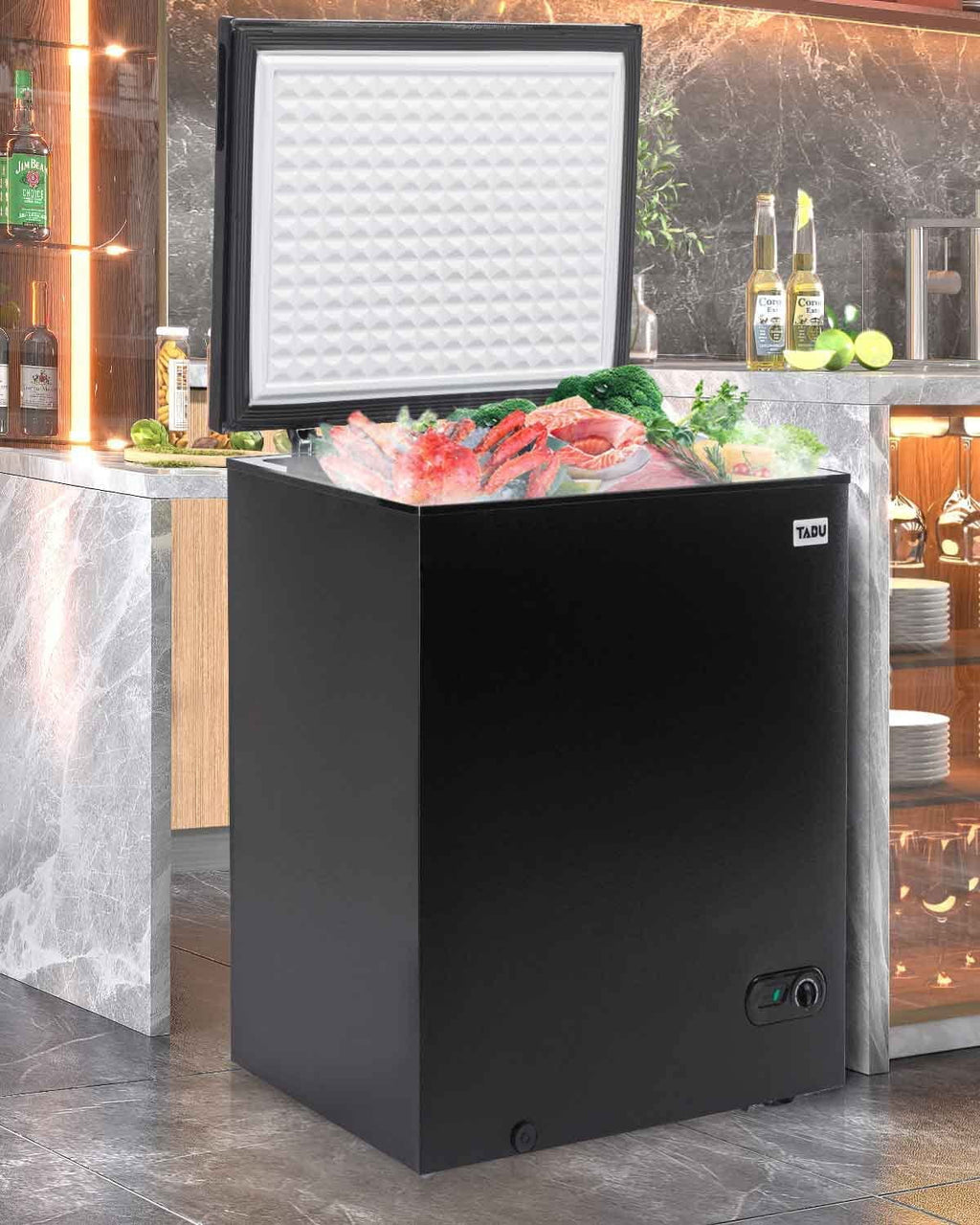 10.0 Cu Ft Black Chest Freezer with Removable Basket M150363