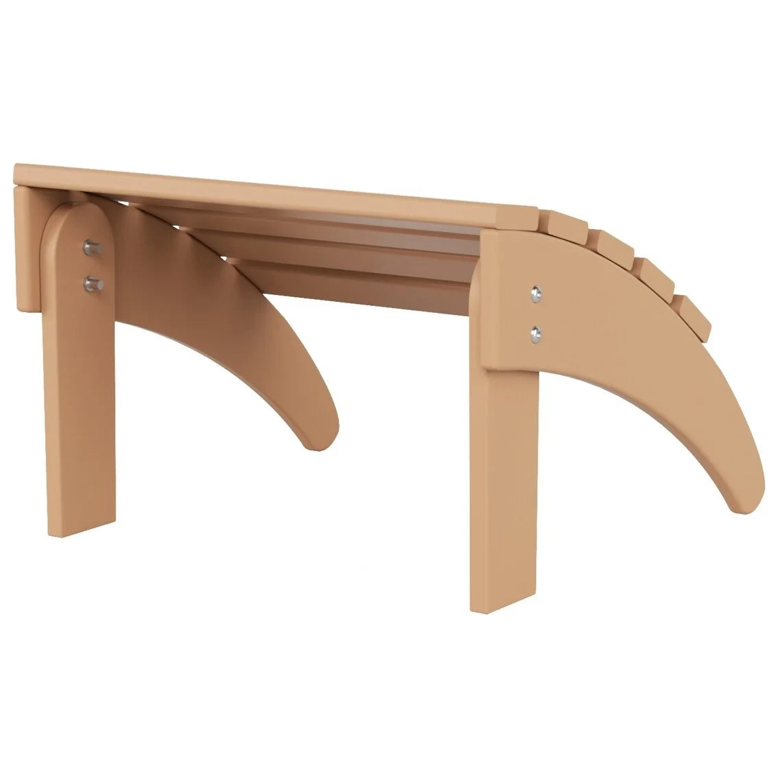 All-Weather Poly Outdoor Patio Adirondack Chair Ottoman U445697