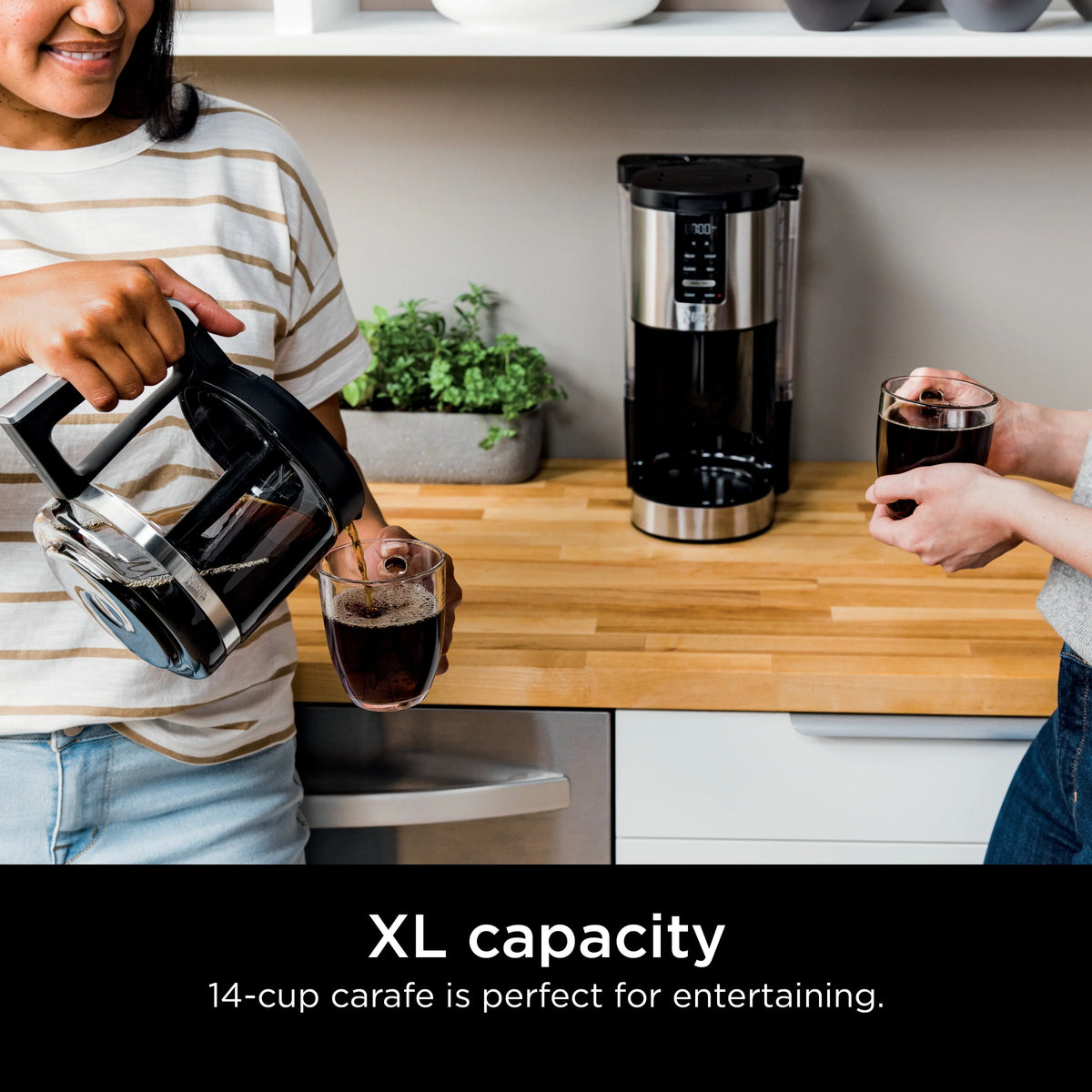 14-Cup Programmable Coffee Maker with Glass Carafe S555