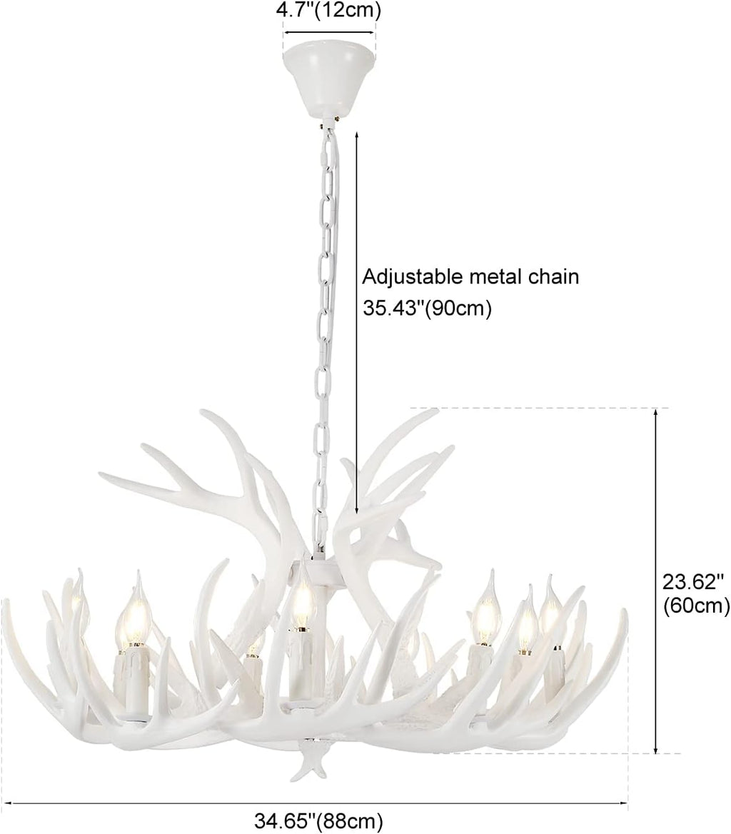 White Antler Chandelier Q395717