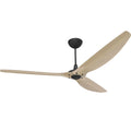 84 Ceiling Fan with Natural Bamboo Blades and Black Finish W8350