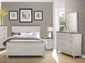 4pc Cal King Size Bed Nightstand Dresser Mirror Faux Wood Bedroom Furniture Set F71505