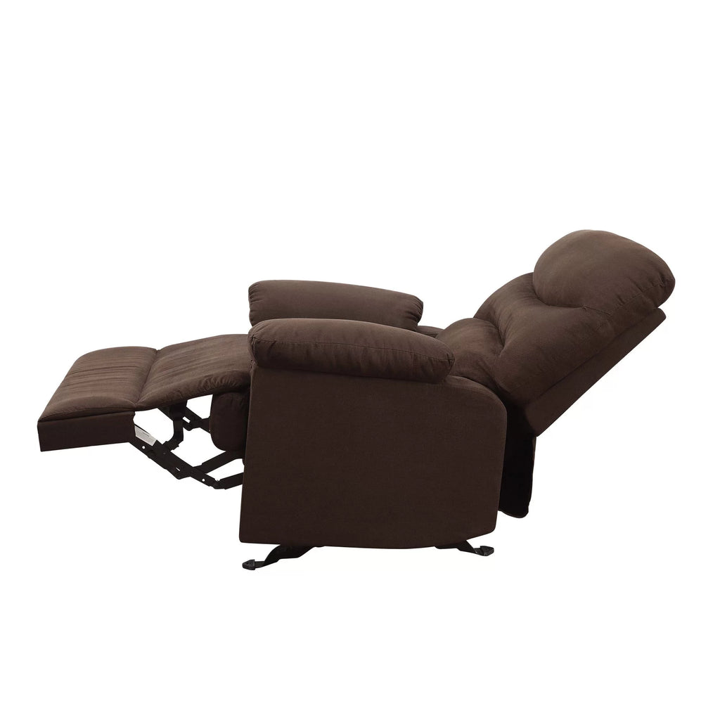 Chocolate Microfiber Glider Recliner Y459854