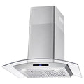 30" 380 CFM Ductless Wall Mount Range Hood in Stainless Steel O551