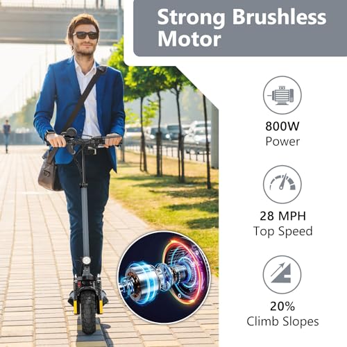 800W 28 MPH Folding Electric Scooter J387403