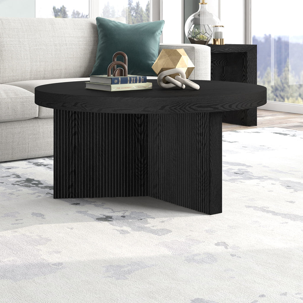 Black Grain Coffee Table D484