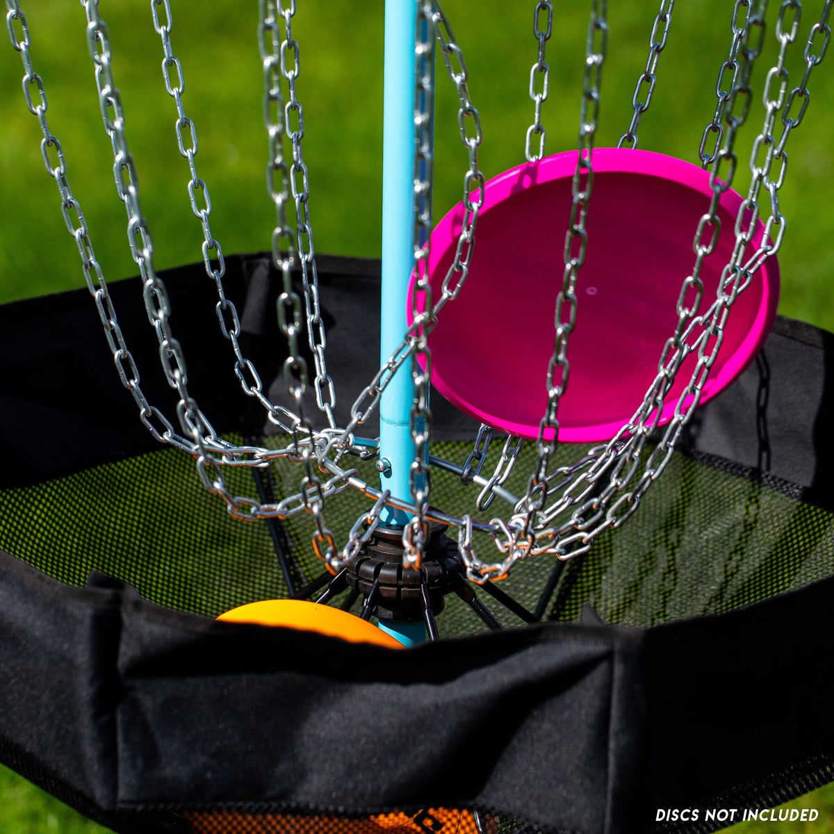 PDGA Approved Portable Disc Golf Target Basket Set with Metal Chains E321198