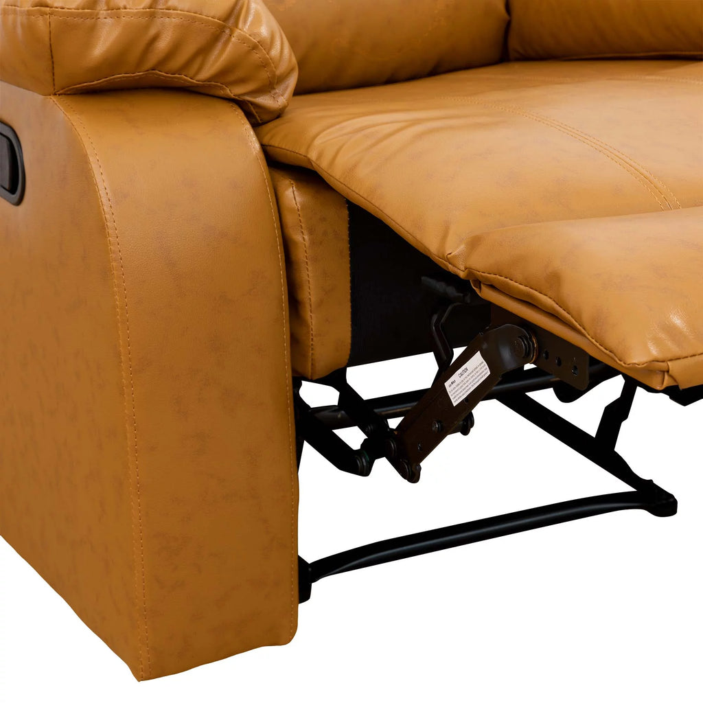 Yellow Leather Recliner Chair D19774