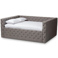Grey Tufted Full Daybed U503