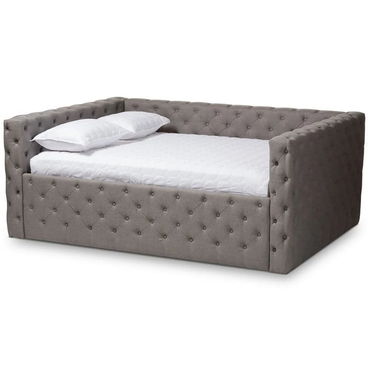 Grey Tufted Full Daybed U503