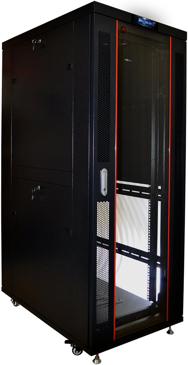 42U Server Rack Cabinet Enclosure with Wheels H39288