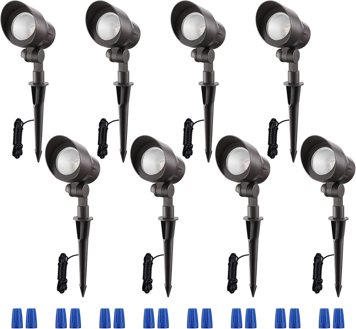 8-Pack 4W LED Low Voltage Landscape Lights X5891