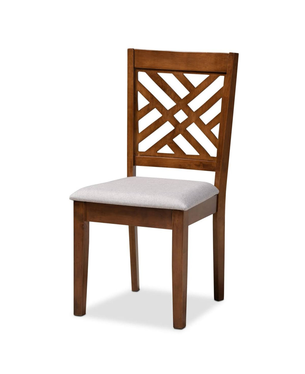 Grey Fabric Upholstered 5-Piece Dining Set V277801