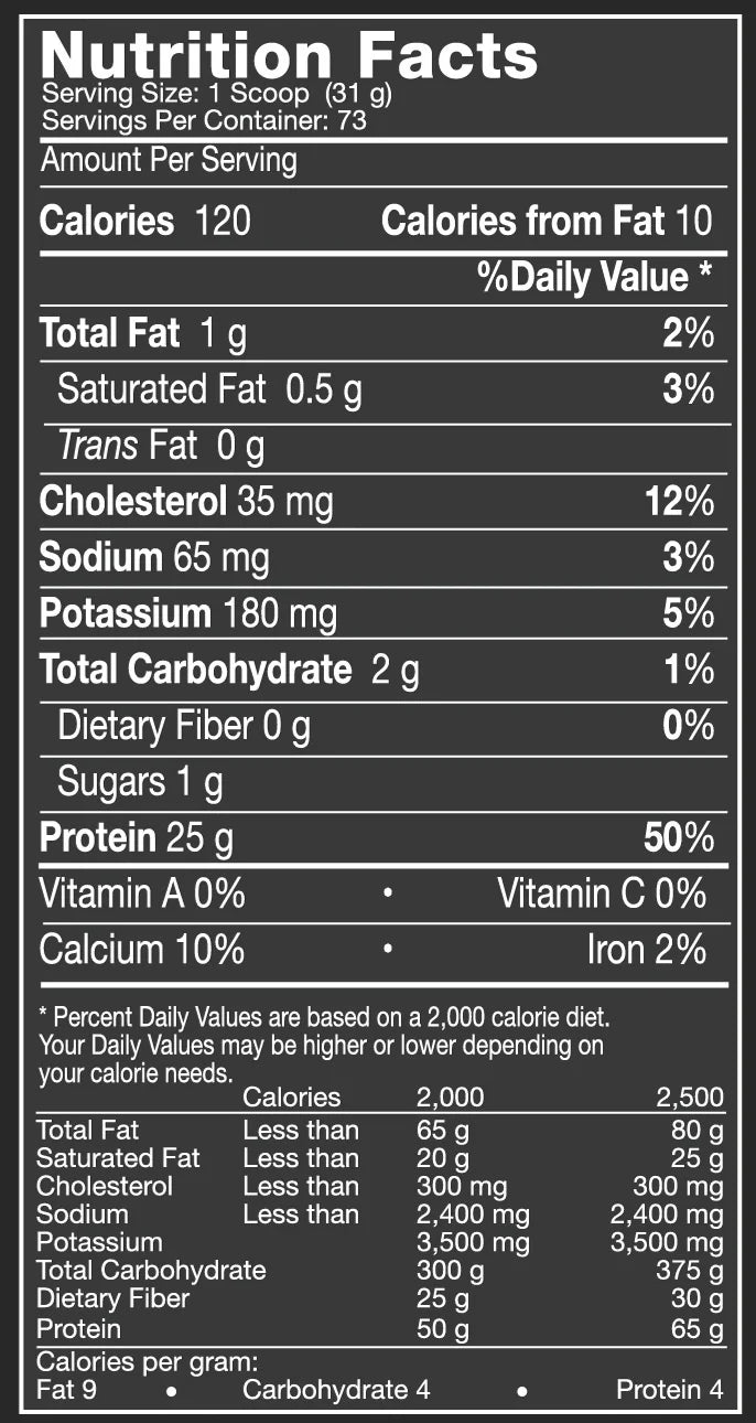 Whey Protein Powder Vanilla 25g Protein 5 Lb Z873249