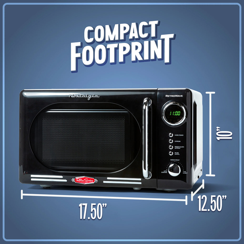 0.7 Cubic Foot 700-Watt Black Countertop Microwave Oven B7132