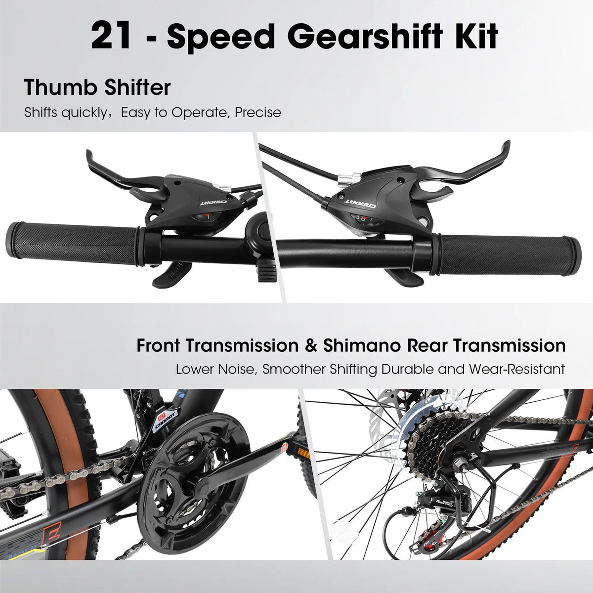 21-Speed Carbon Steel Mountain Bike 24 Inch Wheels G92473