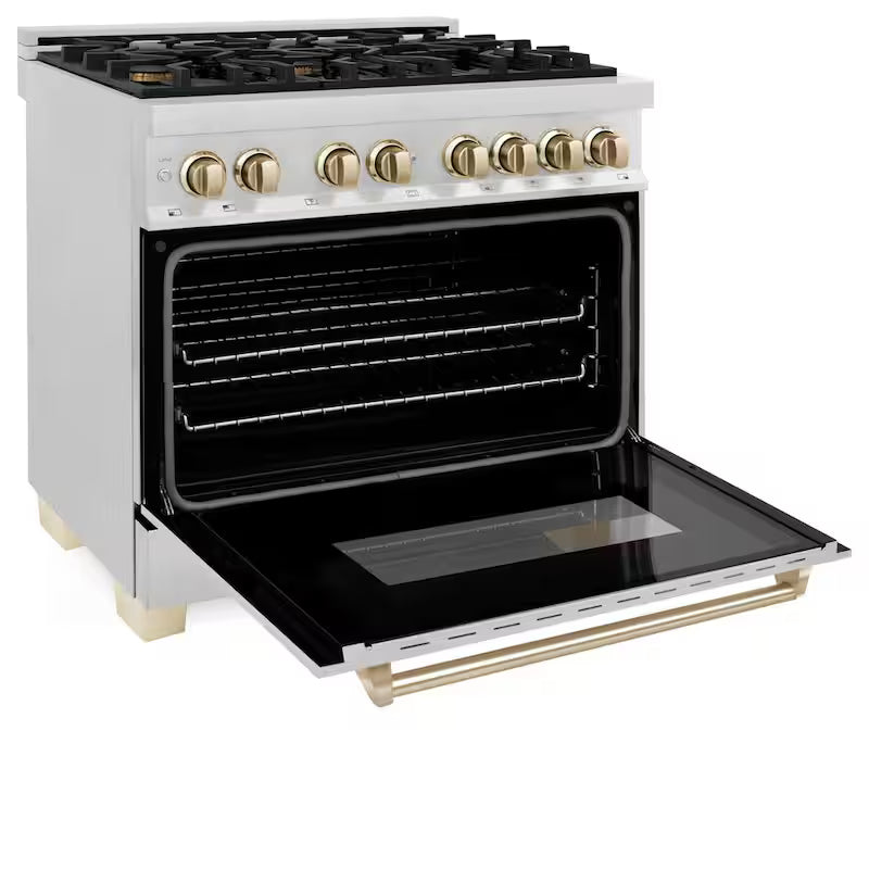 36 in. 6 Burner Dual Fuel Range Stainless Steel E793
