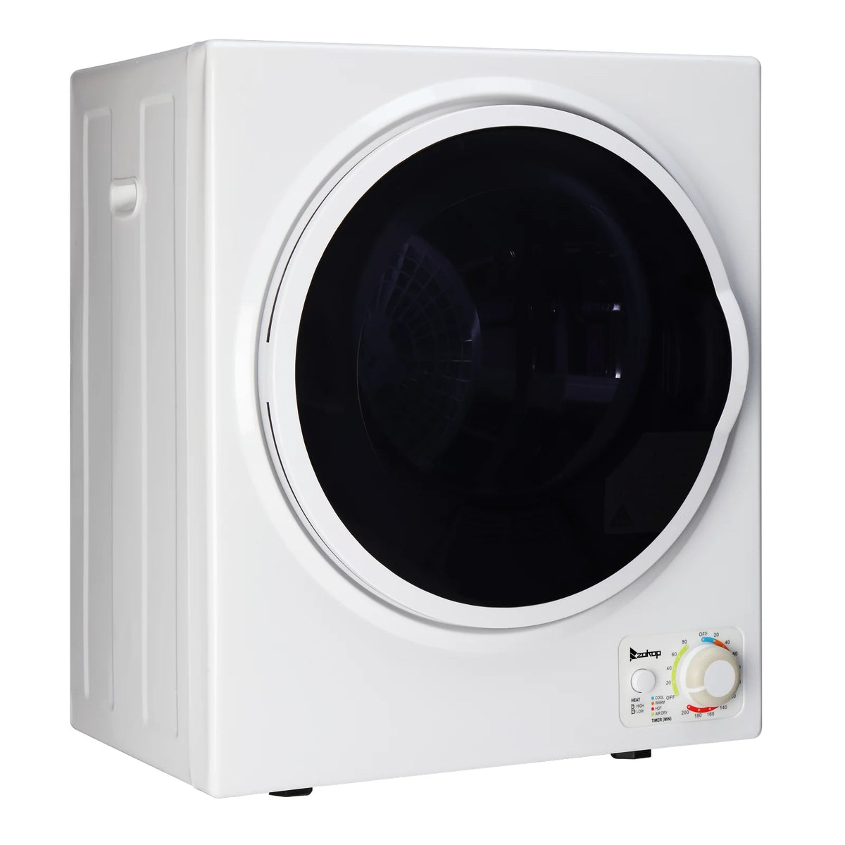 850W 1.6cu ft Front Load Electric Clothes Dryer with Stainless Steel Tub M577