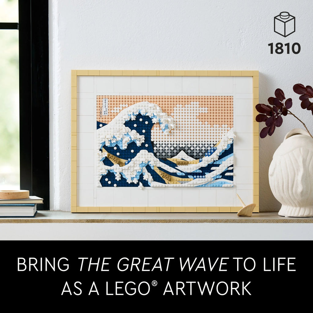 LEGO Art Hokusai The Great Wave 3D Japanese Wall Art V150843