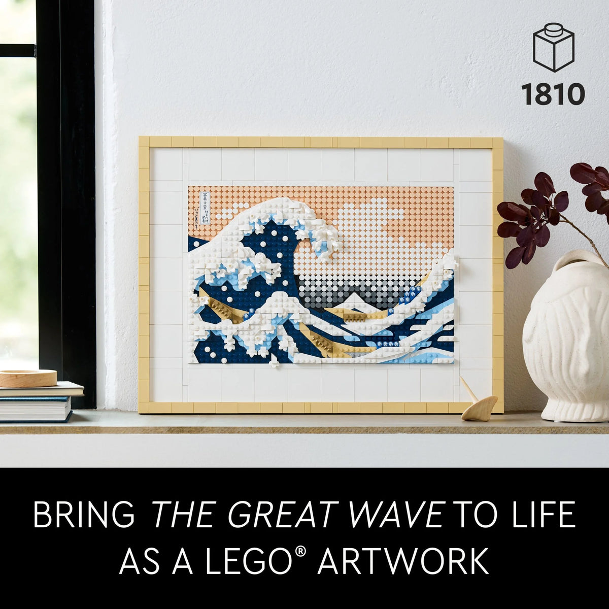 LEGO Art Hokusai The Great Wave 3D Japanese Wall Art V150843