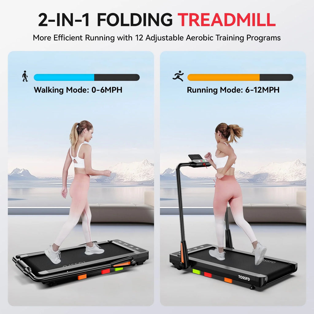 2 in 1 Folding Treadmill Walking Pad R39761
