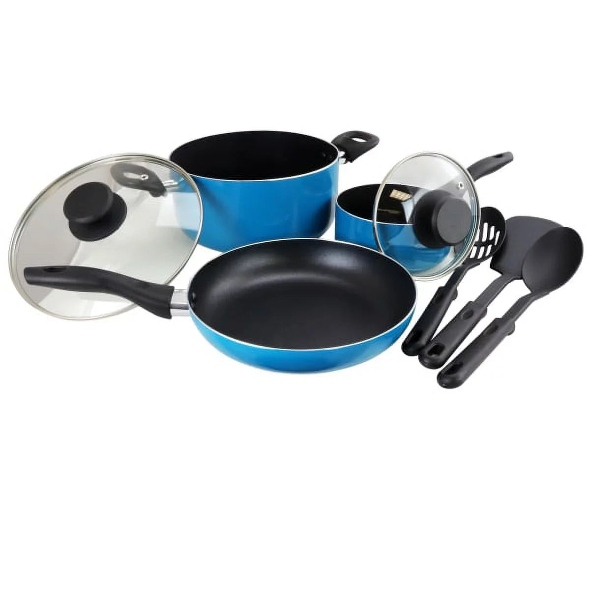 8pc Turquoise Cookware Set X7815