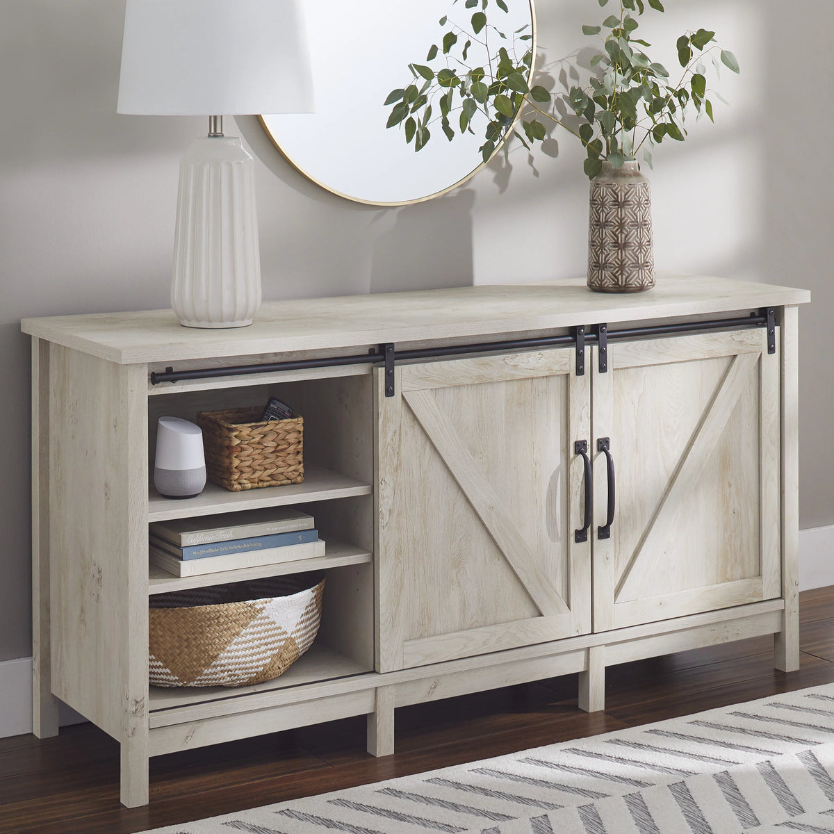 Rustic Gray TV Stand Q657079