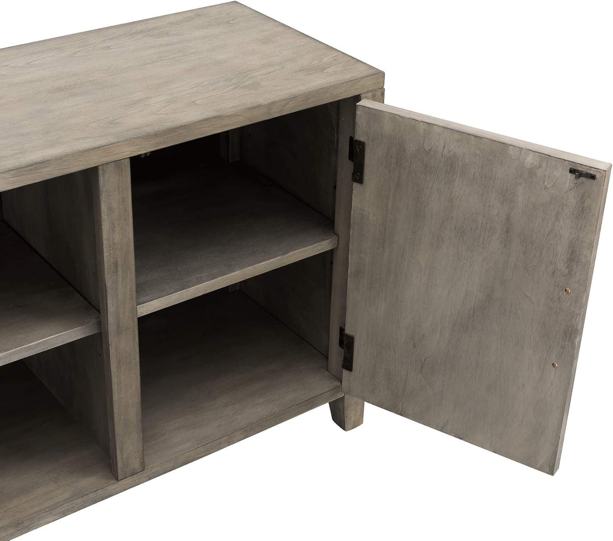Solid Wood 58 inch TV Stand with 2 Door Cabinet E4878