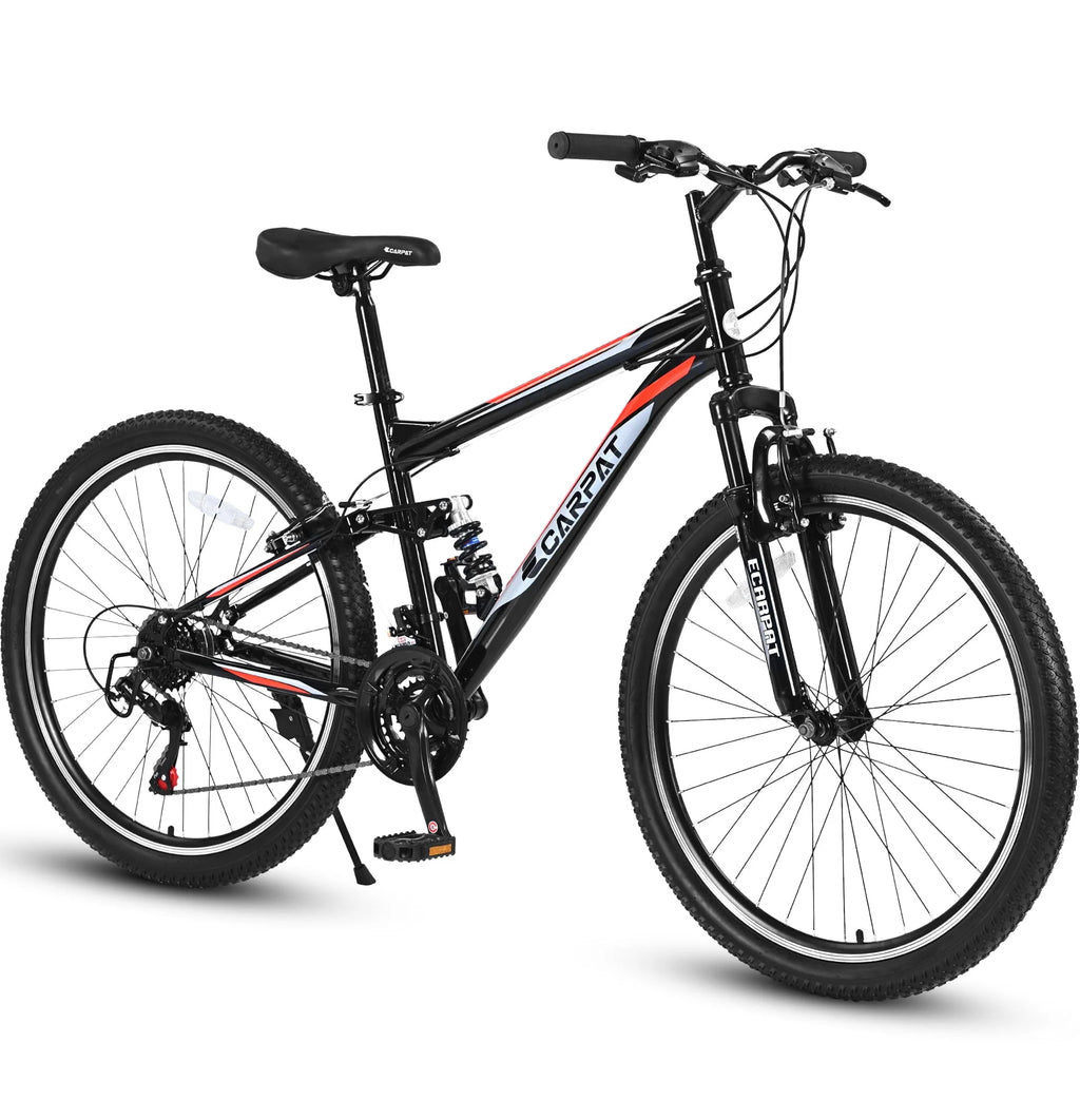 26 inch Black Full Suspension Mountain Bike L701569