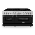 60 In. Dual Fuel Range with Black Matte Door I542