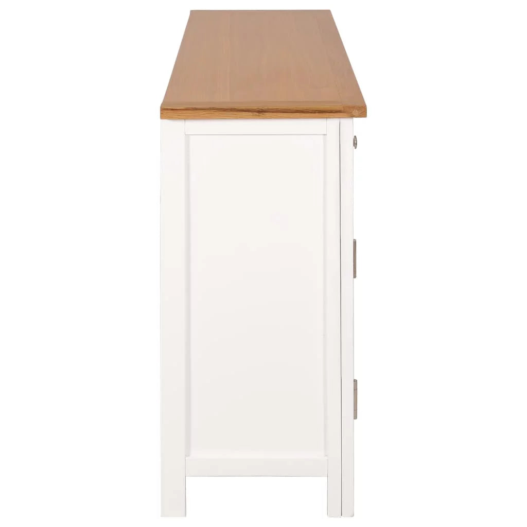 Wooden Sideboard Storage Cabinet with 3 Drawers and 2 Cabinets D98210