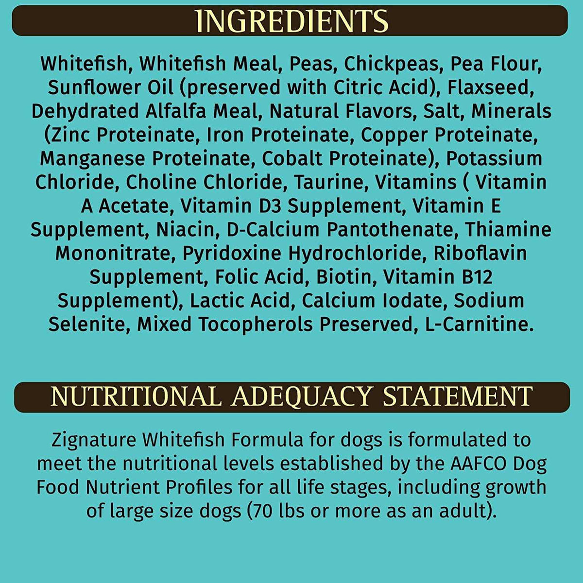 Whitefish Formula Dry Dog Food V6346