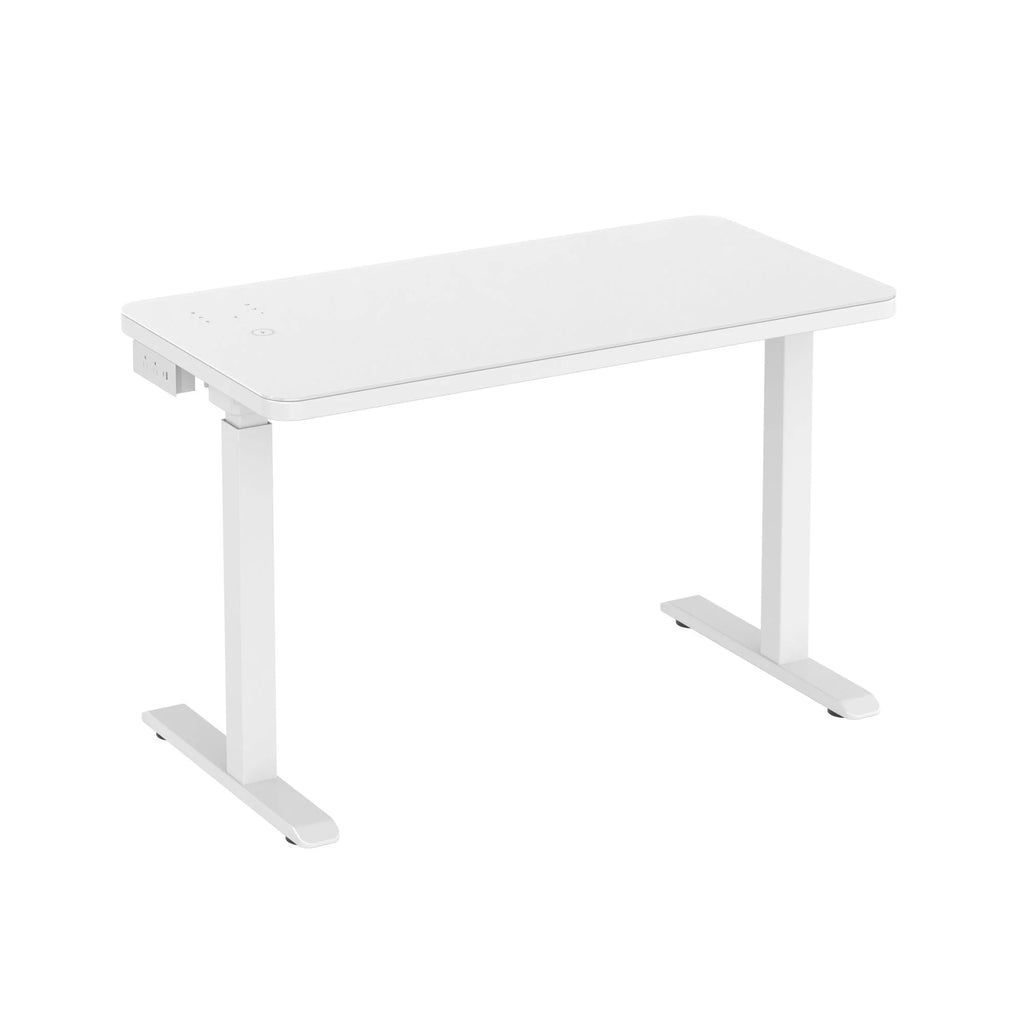 White Glass Tabletop Standing Desk X54780